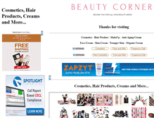 Tablet Screenshot of beautycorner.com.au